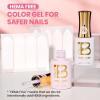 imageBeetles French Tip Gel Polish  Peach Mousse 15ML Full Size with French Tip Stamp Hema Free White Light Pink Gel Nail Polish Soak Off UV LED Lamp French Nail Kit Art for Summer Nails0Blush Moonlight