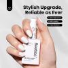 imageBeetles French Tip Gel Polish  Peach Mousse 15ML Full Size with French Tip Stamp Hema Free White Light Pink Gel Nail Polish Soak Off UV LED Lamp French Nail Kit Art for Summer NailsA  Creme White  Pure Elegance