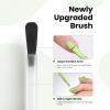 imageBeetles French Tip Gel Polish  Peach Mousse 15ML Full Size with French Tip Stamp Hema Free White Light Pink Gel Nail Polish Soak Off UV LED Lamp French Nail Kit Art for Summer NailsH  Creme Green  Matcha Mousse