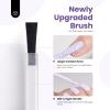 imageBeetles French Tip Gel Polish  Peach Mousse 15ML Full Size with French Tip Stamp Hema Free White Light Pink Gel Nail Polish Soak Off UV LED Lamp French Nail Kit Art for Summer NailsJ  Creme Purple  Lavender Haze