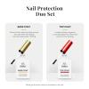 imageBeetles French Tip Gel Polish  Peach Mousse 15ML Full Size with French Tip Stamp Hema Free White Light Pink Gel Nail Polish Soak Off UV LED Lamp French Nail Kit Art for Summer Nails000Ink Snow Twins