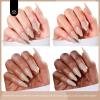 imageBeetles French Tip Gel Polish  Peach Mousse 15ML Full Size with French Tip Stamp Hema Free White Light Pink Gel Nail Polish Soak Off UV LED Lamp French Nail Kit Art for Summer NailsE  Creme Nude  Cozy Vibes