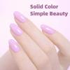 imageBeetles French Tip Gel Polish  Peach Mousse 15ML Full Size with French Tip Stamp Hema Free White Light Pink Gel Nail Polish Soak Off UV LED Lamp French Nail Kit Art for Summer NailsJ  Creme Purple  Souffle Purple