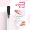 imageBeetles French Tip Gel Polish  Peach Mousse 15ML Full Size with French Tip Stamp Hema Free White Light Pink Gel Nail Polish Soak Off UV LED Lamp French Nail Kit Art for Summer NailsB  Creme Pink  Strawberry Milk