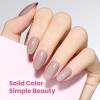 imageBeetles French Tip Gel Polish  Peach Mousse 15ML Full Size with French Tip Stamp Hema Free White Light Pink Gel Nail Polish Soak Off UV LED Lamp French Nail Kit Art for Summer NailsI  Creme Brown  Chestnu Serenade