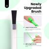 imageBeetles French Tip Gel Polish  Peach Mousse 15ML Full Size with French Tip Stamp Hema Free White Light Pink Gel Nail Polish Soak Off UV LED Lamp French Nail Kit Art for Summer NailsH  Creme Green  HemaFree Aurora Green