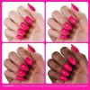 imageBeetles French Tip Gel Polish  Peach Mousse 15ML Full Size with French Tip Stamp Hema Free White Light Pink Gel Nail Polish Soak Off UV LED Lamp French Nail Kit Art for Summer NailsB  Creme Pink  Raspberry Kiss