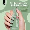 imageBeetles French Tip Gel Polish  Peach Mousse 15ML Full Size with French Tip Stamp Hema Free White Light Pink Gel Nail Polish Soak Off UV LED Lamp French Nail Kit Art for Summer NailsH  Creme Green  Misty Sage