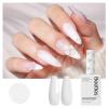 imageBeetles French Tip Gel Polish  Peach Mousse 15ML Full Size with French Tip Stamp Hema Free White Light Pink Gel Nail Polish Soak Off UV LED Lamp French Nail Kit Art for Summer NailsA  Creme White  Pure Elegance