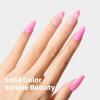 imageBeetles French Tip Gel Polish  Peach Mousse 15ML Full Size with French Tip Stamp Hema Free White Light Pink Gel Nail Polish Soak Off UV LED Lamp French Nail Kit Art for Summer NailsB  Creme Pink  Blush Popper