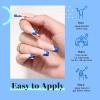 imageBeetles Milky White Gel Nail Polish  15ml Jelly Nude Gel Polish Base Color Nail Concealer Sheer Translucent Effect Soak Off UV LED French Nail Art Salon DIY Summer Manicure Gift for WomenD  Creme Blue  Cobalt