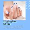imageBeetles Milky White Gel Nail Polish  15ml Jelly Nude Gel Polish Base Color Nail Concealer Sheer Translucent Effect Soak Off UV LED French Nail Art Salon DIY Summer Manicure Gift for WomenD  Creme Blue  Cobalt