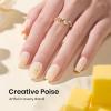 imageBeetles Milky White Gel Nail Polish  15ml Jelly Nude Gel Polish Base Color Nail Concealer Sheer Translucent Effect Soak Off UV LED French Nail Art Salon DIY Summer Manicure Gift for WomenK  Creme Yellow  Soft Butter