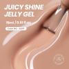 imageBeetles Milky White Gel Nail Polish  15ml Jelly Nude Gel Polish Base Color Nail Concealer Sheer Translucent Effect Soak Off UV LED French Nail Art Salon DIY Summer Manicure Gift for WomenMocha Mouse Cake
