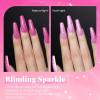 imageBeetles Milky White Gel Nail Polish  15ml Jelly Nude Gel Polish Base Color Nail Concealer Sheer Translucent Effect Soak Off UV LED French Nail Art Salon DIY Summer Manicure Gift for WomenB  Shimmery Pink  Hot Pink Glitter