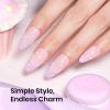 imageBeetles Milky White Gel Nail Polish  15ml Jelly Nude Gel Polish Base Color Nail Concealer Sheer Translucent Effect Soak Off UV LED French Nail Art Salon DIY Summer Manicure Gift for WomenJ  Creme Purple  Milky Taro