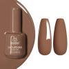 imageBeetles Milky White Gel Nail Polish  15ml Jelly Nude Gel Polish Base Color Nail Concealer Sheer Translucent Effect Soak Off UV LED French Nail Art Salon DIY Summer Manicure Gift for WomenI  Creme Brown  Beyonce Caramel
