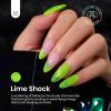imageBeetles Milky White Gel Nail Polish  15ml Jelly Nude Gel Polish Base Color Nail Concealer Sheer Translucent Effect Soak Off UV LED French Nail Art Salon DIY Summer Manicure Gift for WomenH  Flakie Green  Lime Shock