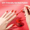 imageBeetles Milky White Gel Nail Polish  15ml Jelly Nude Gel Polish Base Color Nail Concealer Sheer Translucent Effect Soak Off UV LED French Nail Art Salon DIY Summer Manicure Gift for WomenC  Creme Red  Cinematic Red
