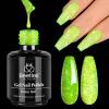 imageBeetles Milky White Gel Nail Polish  15ml Jelly Nude Gel Polish Base Color Nail Concealer Sheer Translucent Effect Soak Off UV LED French Nail Art Salon DIY Summer Manicure Gift for WomenH  Flakie Green  Lime Shock