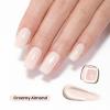 imageBeetles Milky White Gel Nail Polish  15ml Jelly Nude Gel Polish Base Color Nail Concealer Sheer Translucent Effect Soak Off UV LED French Nail Art Salon DIY Summer Manicure Gift for WomenCreamy Almond