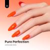 imageBeetles Milky White Gel Nail Polish  15ml Jelly Nude Gel Polish Base Color Nail Concealer Sheer Translucent Effect Soak Off UV LED French Nail Art Salon DIY Summer Manicure Gift for WomenM  Creme Orange  Bright Orange