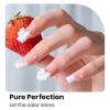 imageBeetles Milky White Gel Nail Polish  15ml Jelly Nude Gel Polish Base Color Nail Concealer Sheer Translucent Effect Soak Off UV LED French Nail Art Salon DIY Summer Manicure Gift for WomenFrench White