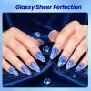 imageBeetles Milky White Gel Nail Polish  15ml Jelly Nude Gel Polish Base Color Nail Concealer Sheer Translucent Effect Soak Off UV LED French Nail Art Salon DIY Summer Manicure Gift for WomenSapphire Love