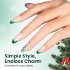 imageBeetles Milky White Gel Nail Polish  15ml Jelly Nude Gel Polish Base Color Nail Concealer Sheer Translucent Effect Soak Off UV LED French Nail Art Salon DIY Summer Manicure Gift for WomenH  Flakie Green  EverGleam