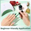 imageBeetles Milky White Gel Nail Polish  15ml Jelly Nude Gel Polish Base Color Nail Concealer Sheer Translucent Effect Soak Off UV LED French Nail Art Salon DIY Summer Manicure Gift for WomenH  Flakie Green  EverGleam