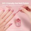imageBeetles Milky White Gel Nail Polish  15ml Jelly Nude Gel Polish Base Color Nail Concealer Sheer Translucent Effect Soak Off UV LED French Nail Art Salon DIY Summer Manicure Gift for WomenB  Creme Pink  Dusty Rosewood