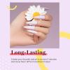 imageBeetles Milky White Gel Nail Polish  15ml Jelly Nude Gel Polish Base Color Nail Concealer Sheer Translucent Effect Soak Off UV LED French Nail Art Salon DIY Summer Manicure Gift for WomenJ  Creme Purple  Lilac Purple