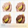 imageBeetles Milky White Gel Nail Polish  15ml Jelly Nude Gel Polish Base Color Nail Concealer Sheer Translucent Effect Soak Off UV LED French Nail Art Salon DIY Summer Manicure Gift for WomenK  Creme Yellow  Canary Yellow