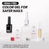 imageBeetles Milky White Gel Nail Polish  15ml Jelly Nude Gel Polish Base Color Nail Concealer Sheer Translucent Effect Soak Off UV LED French Nail Art Salon DIY Summer Manicure Gift for WomenQ  Creme Black  White  Twin Dialogue