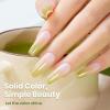 imageBeetles Milky White Gel Nail Polish  15ml Jelly Nude Gel Polish Base Color Nail Concealer Sheer Translucent Effect Soak Off UV LED French Nail Art Salon DIY Summer Manicure Gift for WomenH  Velvet Green  Pistachio Frappe
