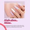 imageBeetles Milky White Gel Nail Polish  15ml Jelly Nude Gel Polish Base Color Nail Concealer Sheer Translucent Effect Soak Off UV LED French Nail Art Salon DIY Summer Manicure Gift for WomenJ  Creme Purple  Lilac Purple