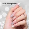 imageBeetles Milky White Gel Nail Polish  15ml Jelly Nude Gel Polish Base Color Nail Concealer Sheer Translucent Effect Soak Off UV LED French Nail Art Salon DIY Summer Manicure Gift for WomenF  Shimmery Silver  Holographic Stardust