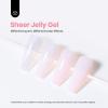 imageBeetles Milky White Gel Nail Polish  15ml Jelly Nude Gel Polish Base Color Nail Concealer Sheer Translucent Effect Soak Off UV LED French Nail Art Salon DIY Summer Manicure Gift for WomenMilky Pink