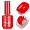imageBeetles Milky White Gel Nail Polish  15ml Jelly Nude Gel Polish Base Color Nail Concealer Sheer Translucent Effect Soak Off UV LED French Nail Art Salon DIY Summer Manicure Gift for WomenC  Creme Red  Heatwave