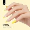 imageBeetles Milky White Gel Nail Polish  15ml Jelly Nude Gel Polish Base Color Nail Concealer Sheer Translucent Effect Soak Off UV LED French Nail Art Salon DIY Summer Manicure Gift for WomenK  Creme Yellow  Canary Yellow