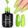 imageBeetles Milky White Gel Nail Polish  15ml Jelly Nude Gel Polish Base Color Nail Concealer Sheer Translucent Effect Soak Off UV LED French Nail Art Salon DIY Summer Manicure Gift for WomenH  Flakie Green  Lime Shock