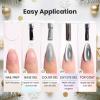 imageBeetles Milky White Gel Nail Polish  15ml Jelly Nude Gel Polish Base Color Nail Concealer Sheer Translucent Effect Soak Off UV LED French Nail Art Salon DIY Summer Manicure Gift for WomenB  Velvet Pink  Prismatic Christmas