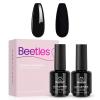imageBeetles Milky White Gel Nail Polish  15ml Jelly Nude Gel Polish Base Color Nail Concealer Sheer Translucent Effect Soak Off UV LED French Nail Art Salon DIY Summer Manicure Gift for WomenG  Creme Black  2pcs Long Nights Black