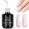 imageBeetles Milky White Gel Nail Polish  15ml Jelly Nude Gel Polish Base Color Nail Concealer Sheer Translucent Effect Soak Off UV LED French Nail Art Salon DIY Summer Manicure Gift for WomenE  Creme Nude  Stone Beige