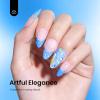 imageBeetles Milky White Gel Nail Polish  15ml Jelly Nude Gel Polish Base Color Nail Concealer Sheer Translucent Effect Soak Off UV LED French Nail Art Salon DIY Summer Manicure Gift for WomenD  Creme Blue  Coastal Holiday Bliss