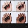 imageBeetles Milky White Gel Nail Polish  15ml Jelly Nude Gel Polish Base Color Nail Concealer Sheer Translucent Effect Soak Off UV LED French Nail Art Salon DIY Summer Manicure Gift for WomenAudrey Black