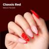 imageBeetles Milky White Gel Nail Polish  15ml Jelly Nude Gel Polish Base Color Nail Concealer Sheer Translucent Effect Soak Off UV LED French Nail Art Salon DIY Summer Manicure Gift for WomenC  Creme Red  Cinematic Red