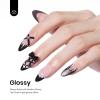 imageBeetles Milky White Gel Nail Polish  15ml Jelly Nude Gel Polish Base Color Nail Concealer Sheer Translucent Effect Soak Off UV LED French Nail Art Salon DIY Summer Manicure Gift for WomenG  Creme Black  Audrey Black