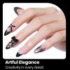 imageBeetles Milky White Gel Nail Polish  15ml Jelly Nude Gel Polish Base Color Nail Concealer Sheer Translucent Effect Soak Off UV LED French Nail Art Salon DIY Summer Manicure Gift for WomenAudrey Black
