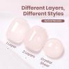 imageBeetles Milky White Gel Nail Polish  15ml Jelly Nude Gel Polish Base Color Nail Concealer Sheer Translucent Effect Soak Off UV LED French Nail Art Salon DIY Summer Manicure Gift for WomenE  Sheer Nude  Apricot Reverie